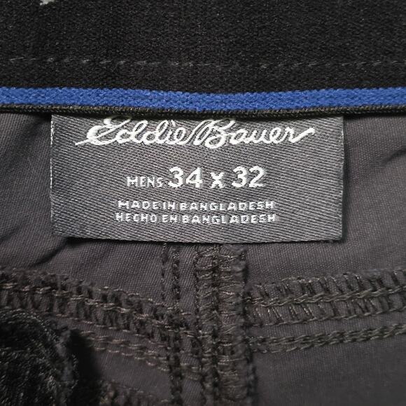 Eddie Bauer Chino Pants Men’s 34x32 Gray Nylon Stretch Style No. 1225439 - Picture 5 of 7